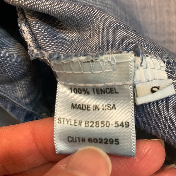 BELLA DAHL chambray tunic - Picture 5 of 8